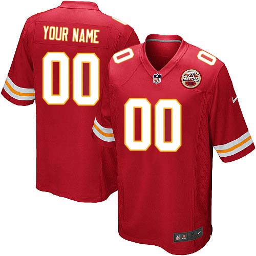 Youth Limited Nike Jersey Red Home - Customized NFL Kansas City Chiefs